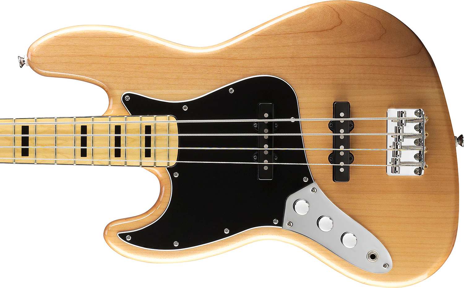 Squier Jazz Bass Vintage Modified 70 Gaucher 2013 Mn Naturel - Solid body elektrische bas - Variation 2