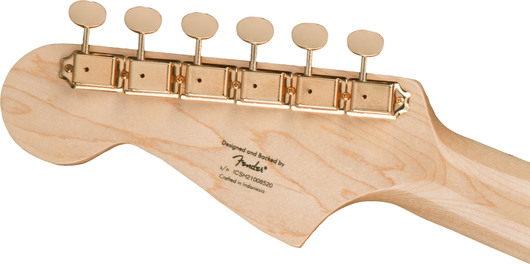 Squier 40th Anniversary Jazzmaster Gold Edition - olympic white Retro-rock  elektrische gitaar