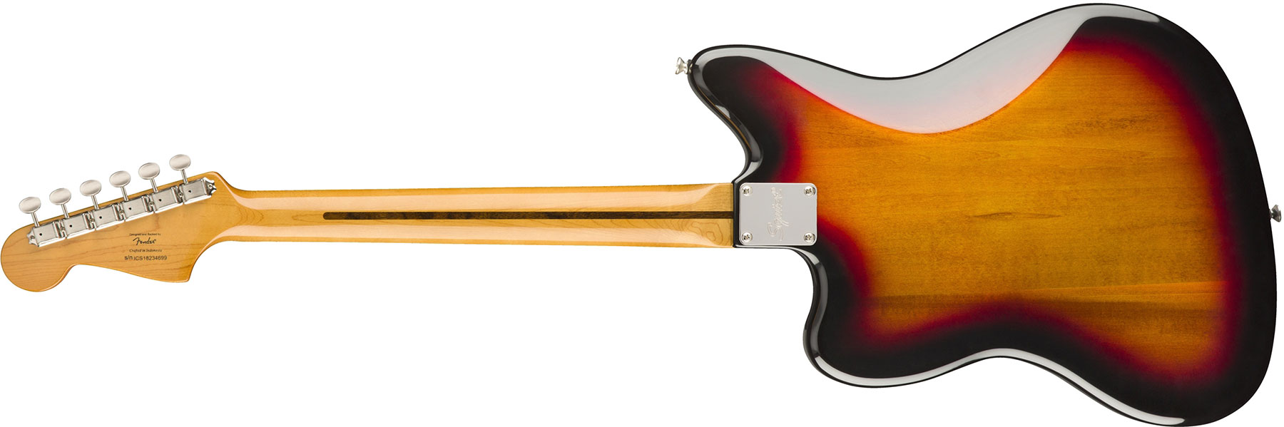 Squier Jazzmaster Classic Vibe 60s 2019 Lau - 3-color Sunburst - Retro-rock elektrische gitaar - Variation 1