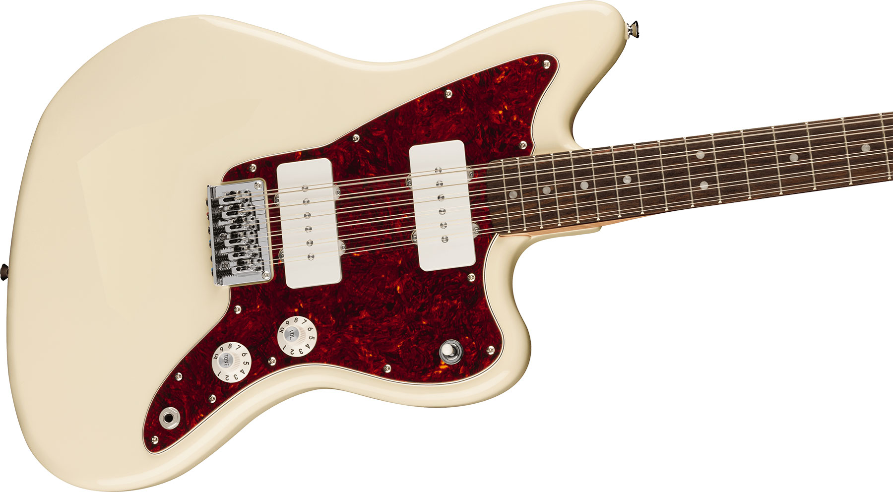 Squier Jazzmaster Xii Paranormal 2s Ht Lau - Olympic White - 12-snarige elektrische gitaar - Variation 2