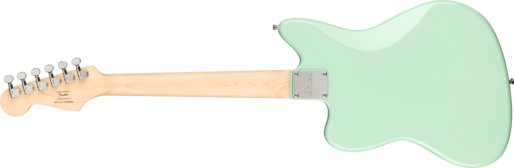 Squier Mini Jazzmaster Bullet Hh Ht Mn - Surf Green - Elektrische gitaar voor kinderen - Variation 1