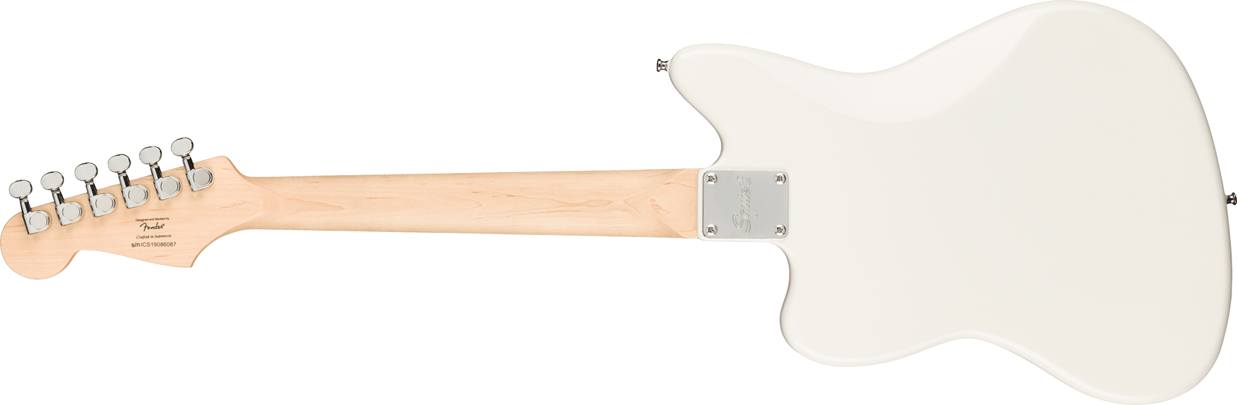 Squier Mini Jazzmaster Bullet Hh Ht Mn - Olympic White - Elektrische gitaar voor kinderen - Variation 1