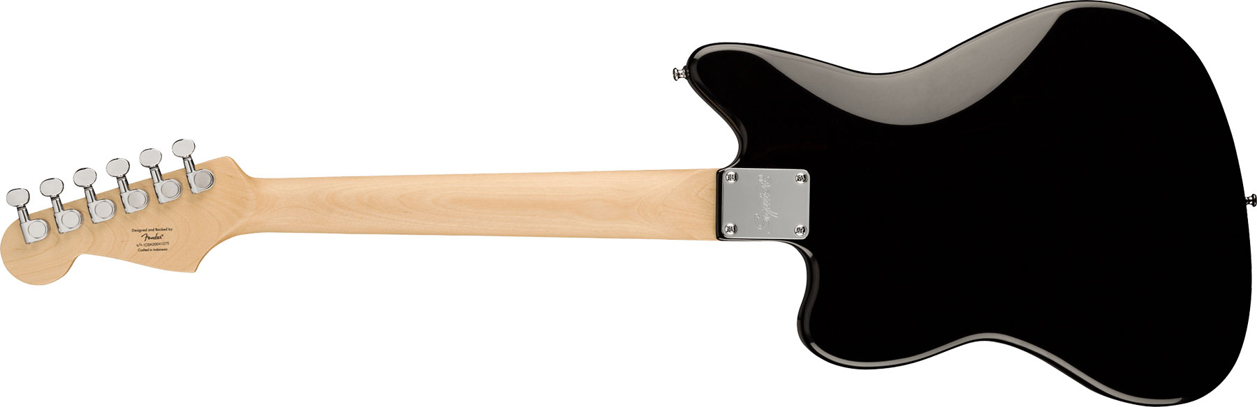 Squier Mini Jazzmaster Bullet Ltd Hh Ht Mn - Black - Elektrische gitaar voor kinderen - Variation 1