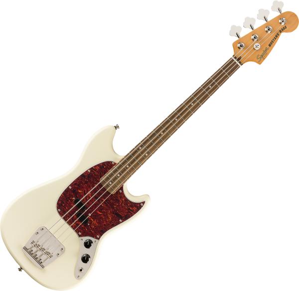 Solid body elektrische bas Squier Classic Vibe '60s Mustang Bass - Olympic white
