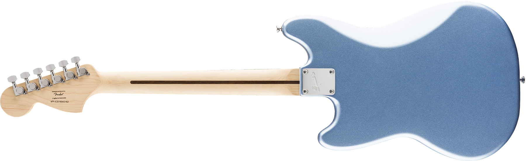 Squier Mustang Bullet Competition Hh Fsr Ht Lau - Lake Placid Blue - Retro-rock elektrische gitaar - Variation 1