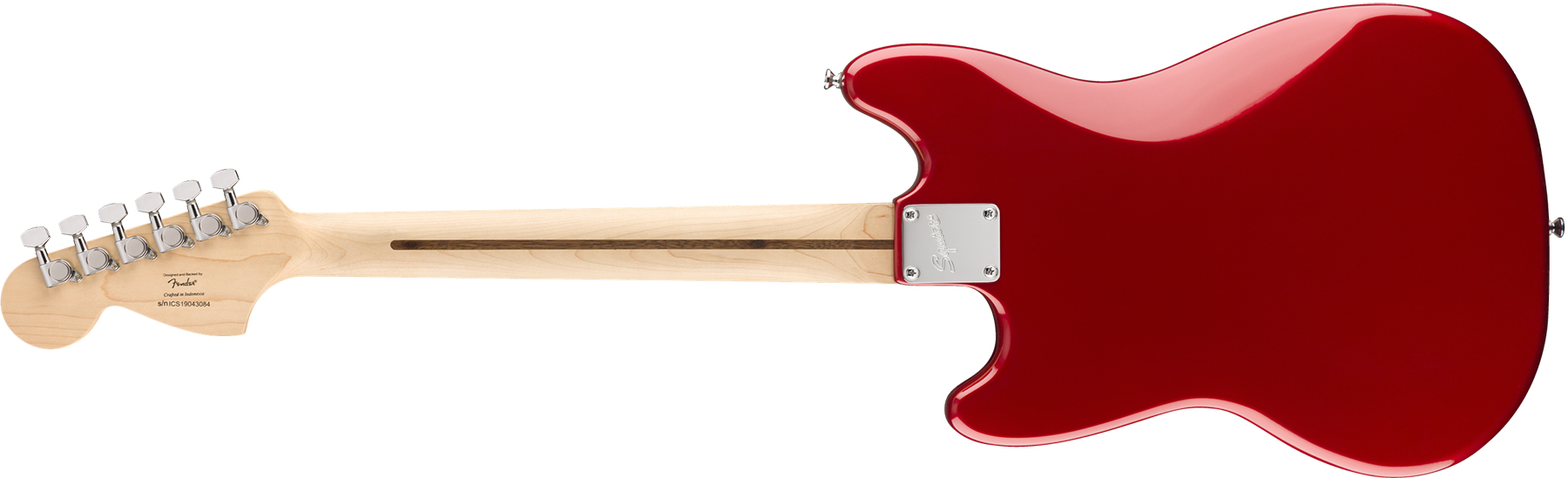 Squier Mustang Bullet Competition Hh Fsr Ht Lau - Candy Apple Red - Retro-rock elektrische gitaar - Variation 1