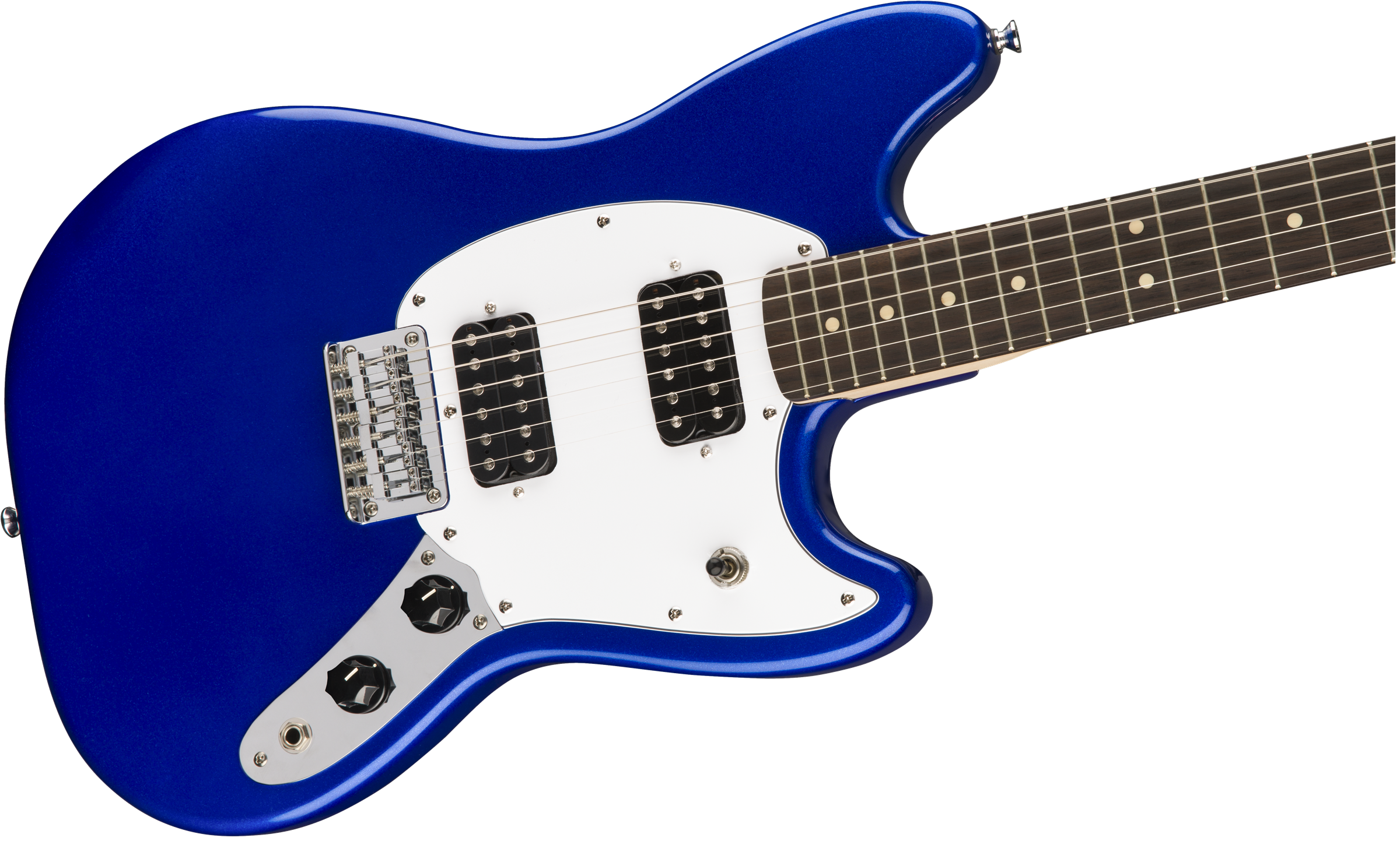 Squier Mustang Bullet Hh 2019 Ht Lau - Imperial Blue - Retro-rock elektrische gitaar - Variation 1