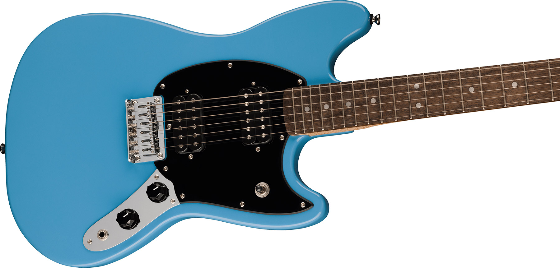 Squier Mustang Sonic Hh 2h Ht Lau - California Blue - Retro-rock elektrische gitaar - Variation 2