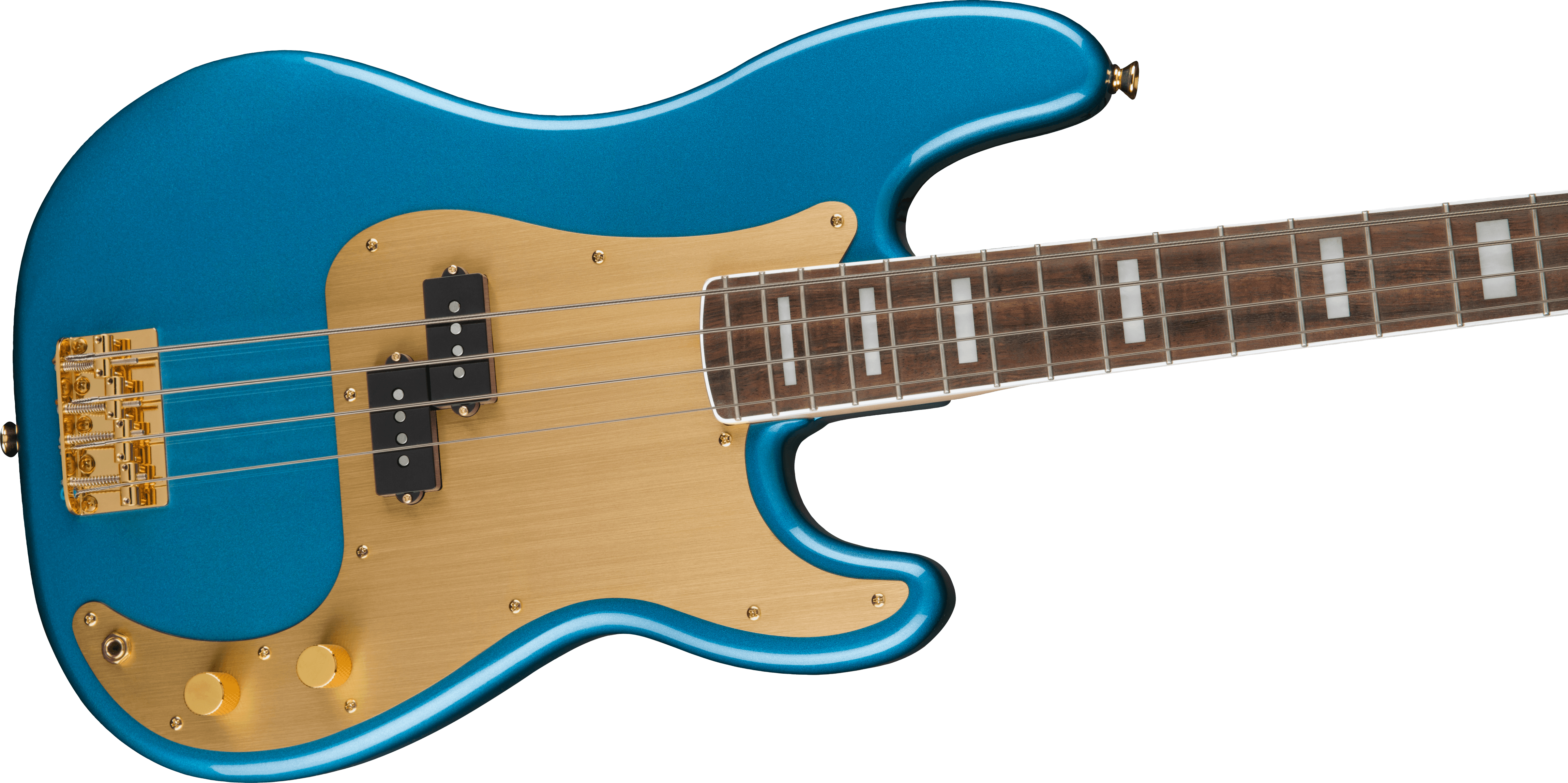 Squier Precision Bass 40th Anniversary Gold Edition Lau - Lake Placid Blue - Solid body elektrische bas - Variation 3