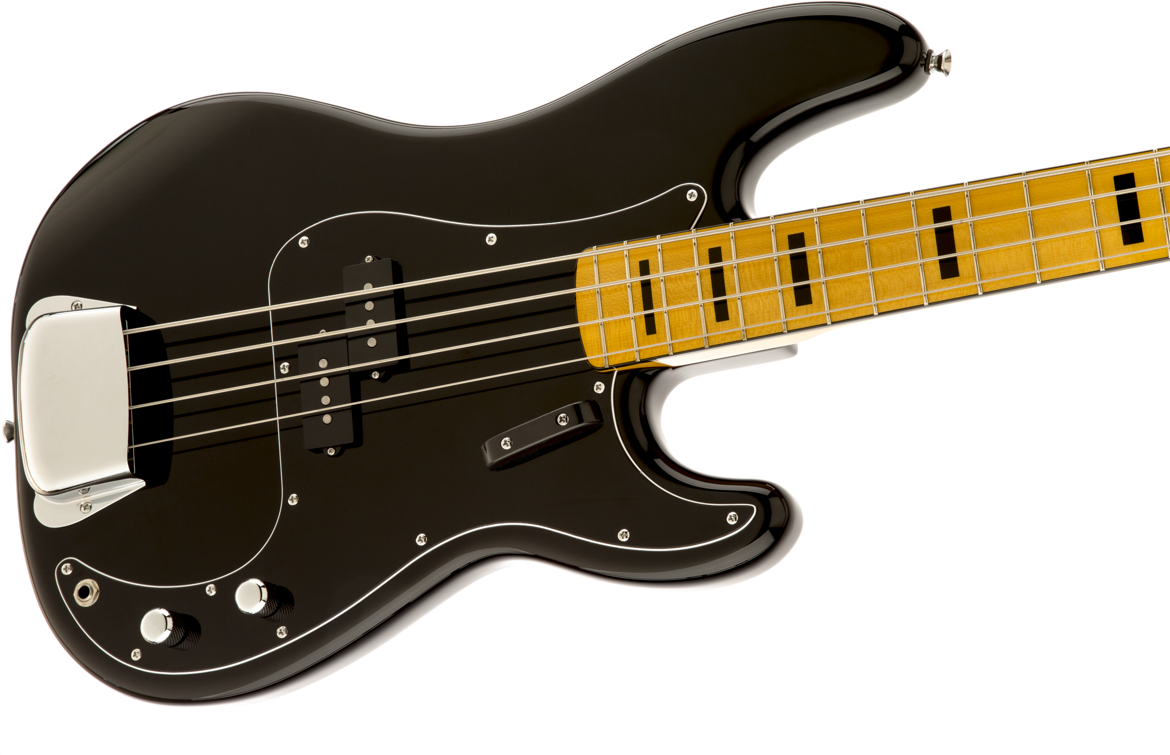 Squier Precision Bass '70s Classic Vibe Mn - Black - Solid body elektrische bas - Variation 1
