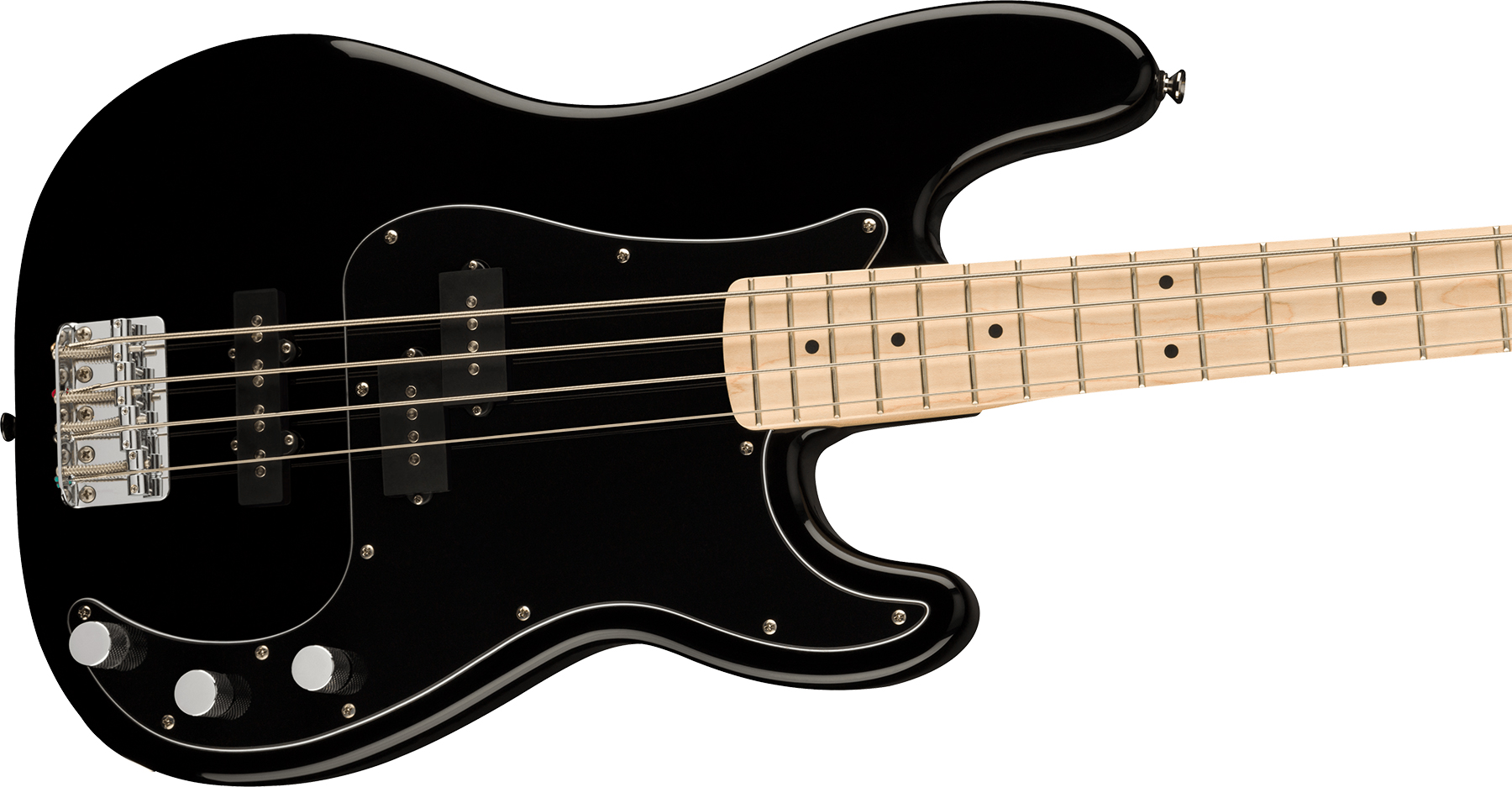 Squier Precision Bass Affinity Pj 2021 Mn - Black - Solid body elektrische bas - Variation 2