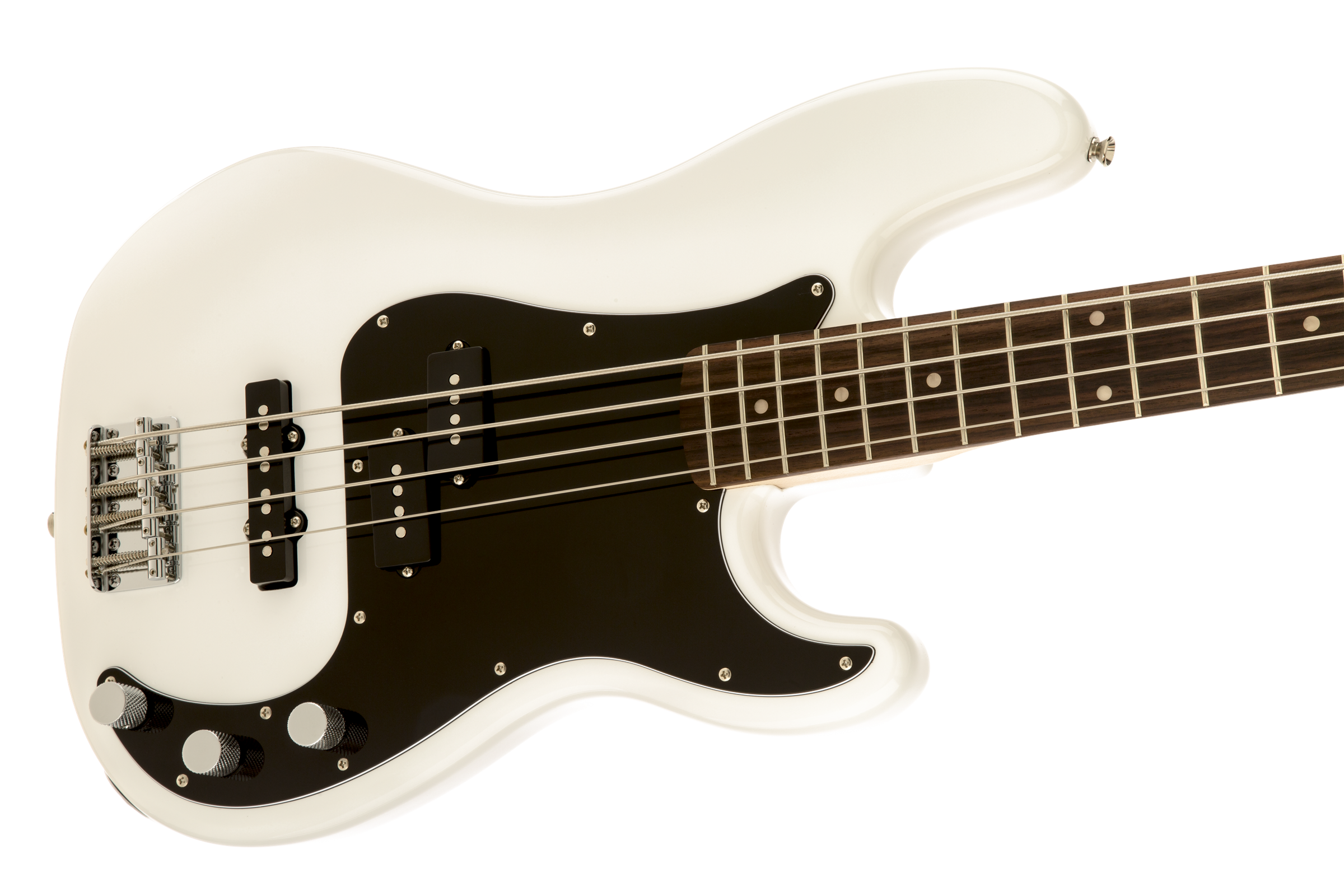 Squier Precision Bass Affinity Series Pj (lau) - Olympic White - Solid body elektrische bas - Variation 2