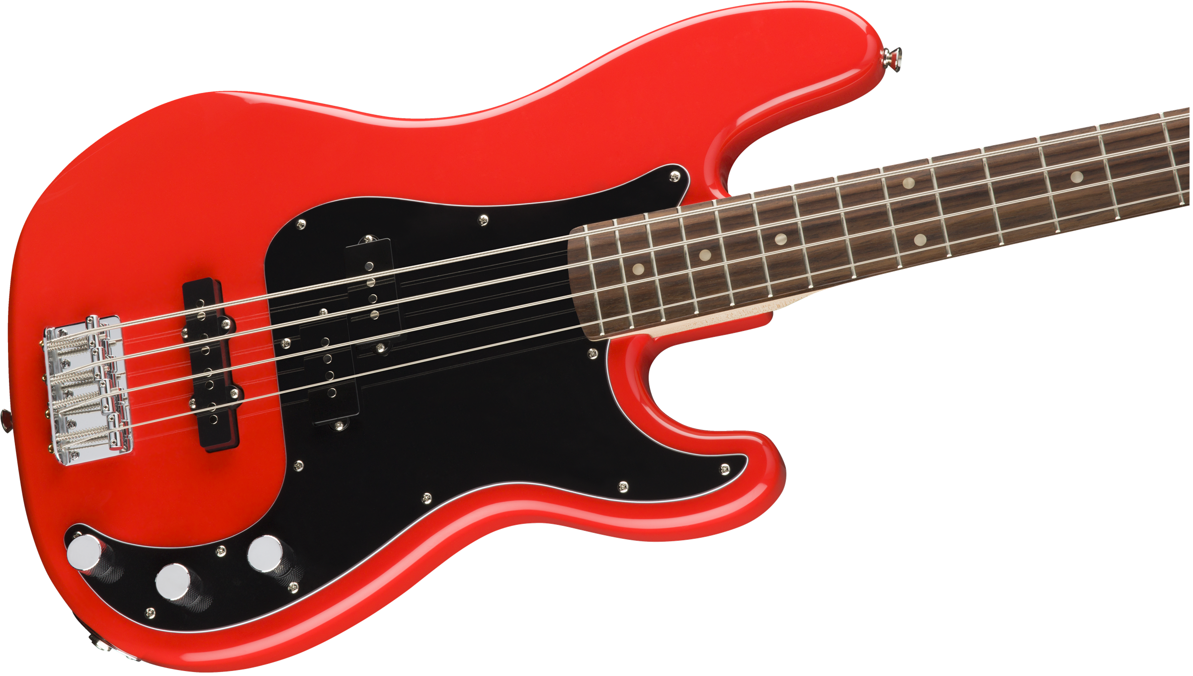 Squier Precision Bass Affinity Series Pj (lau) - Race Red - Solid body elektrische bas - Variation 2