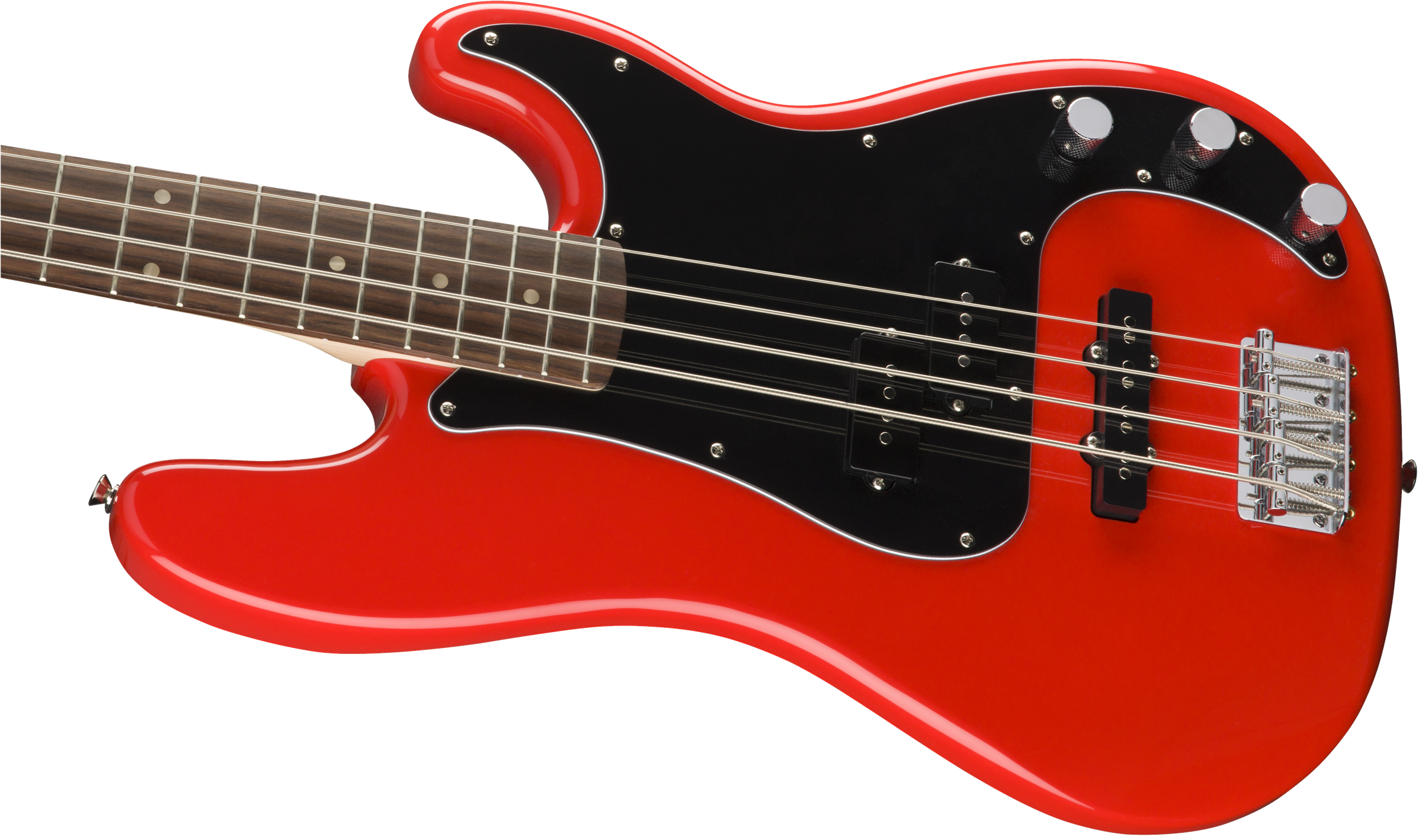 Squier Precision Bass Affinity Series Pj (lau) - Race Red - Solid body elektrische bas - Variation 4