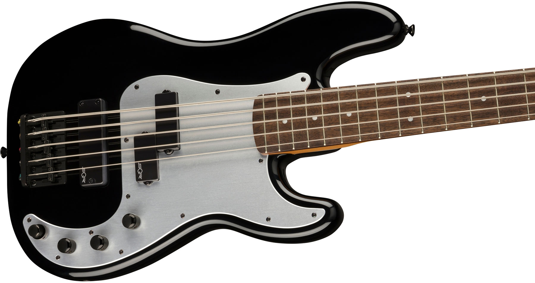 Squier Precision Bass Ph V Contemporary Active 5c Lau - Black - Solid body elektrische bas - Variation 2