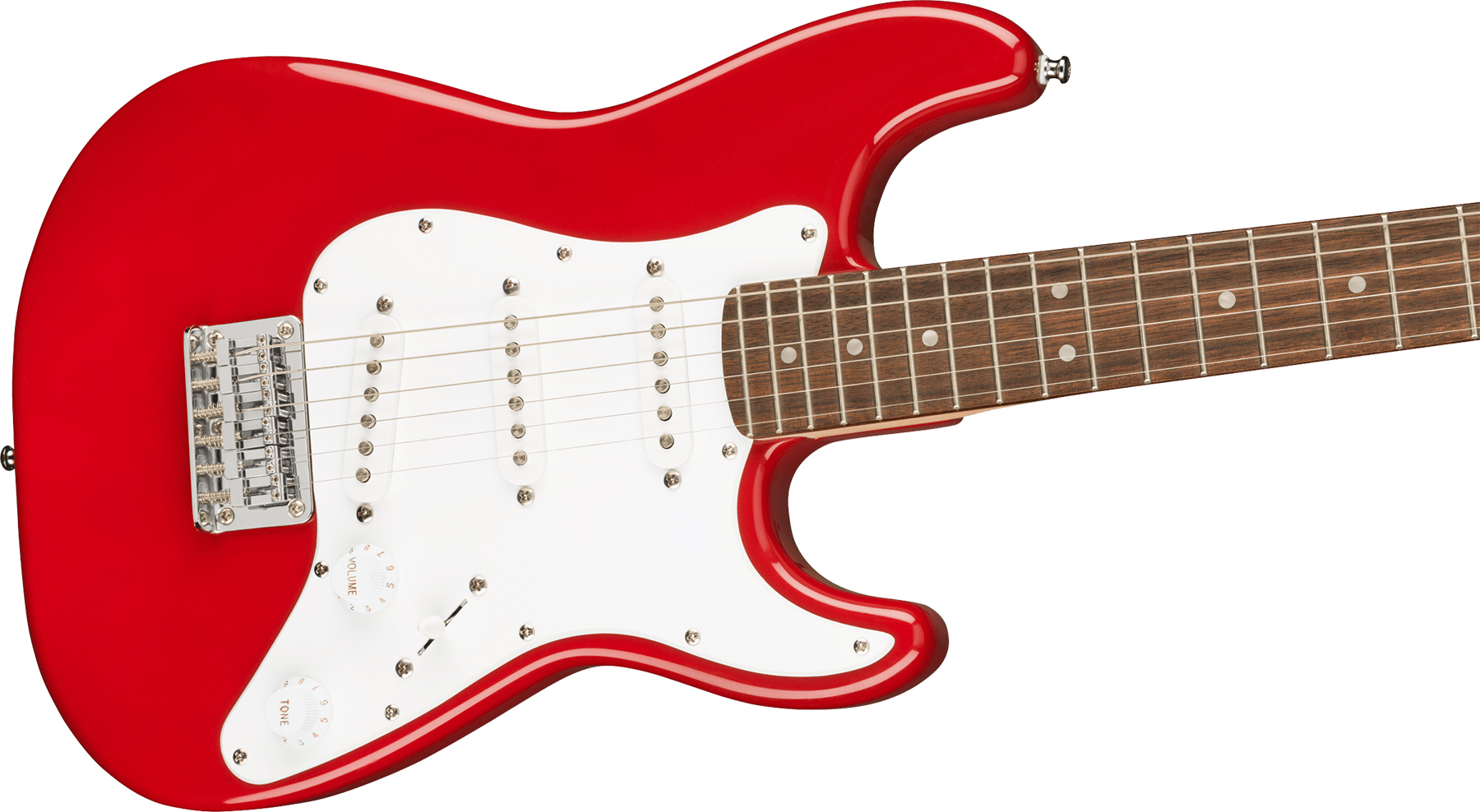 Squier Mini Strat V2 Ht Sss Lau - Dakota Red - Elektrische gitaar in Str-vorm - Variation 2