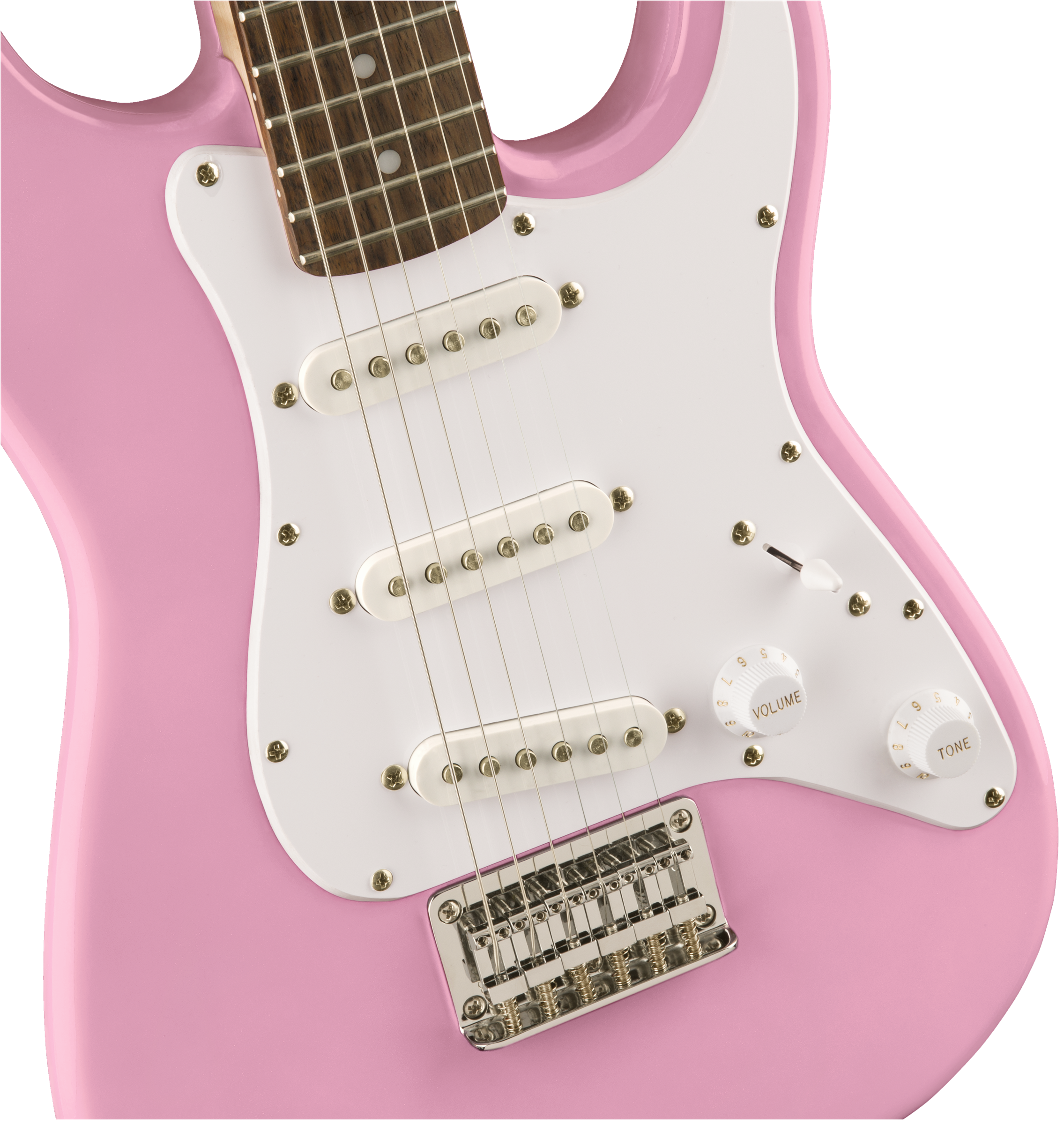 Squier Squier Mini Strat V2 Ht Sss Lau - Pink - Elektrische gitaar voor kinderen - Variation 3