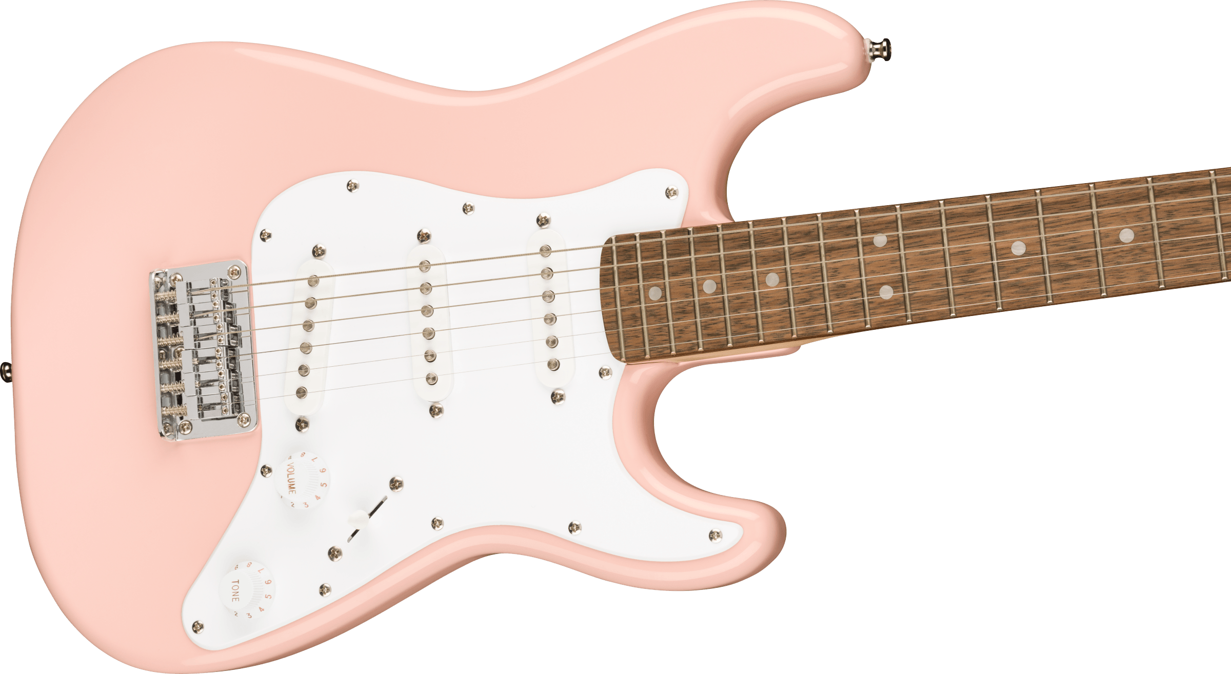 Squier Squier Mini Strat V2 Ht Sss Lau - Shell Pink - Elektrische gitaar voor kinderen - Variation 3