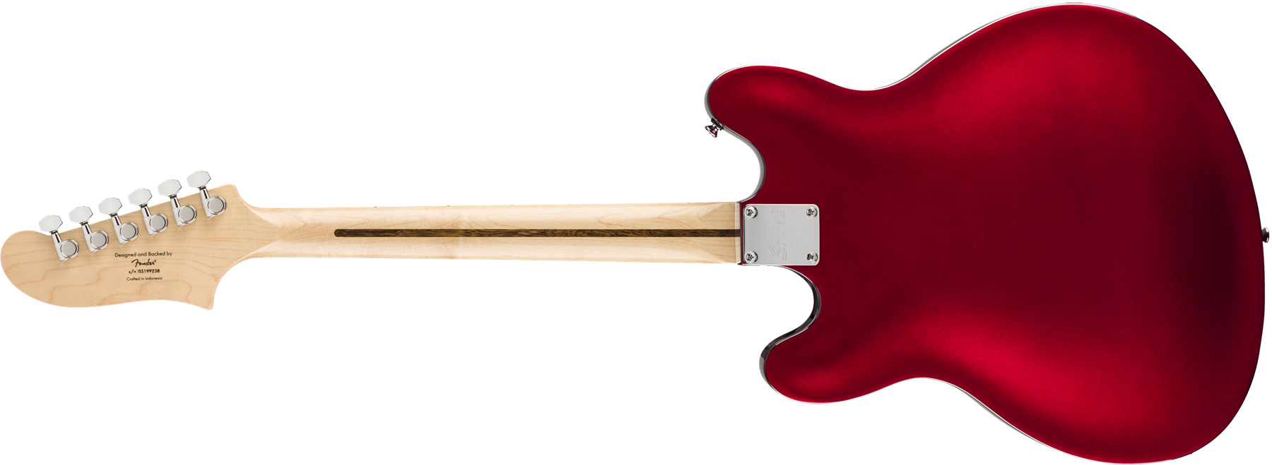 Squier Starcaster Affinity 2019 Hh Ht Mn - Candy Apple Red - Semi hollow elektriche gitaar - Variation 1
