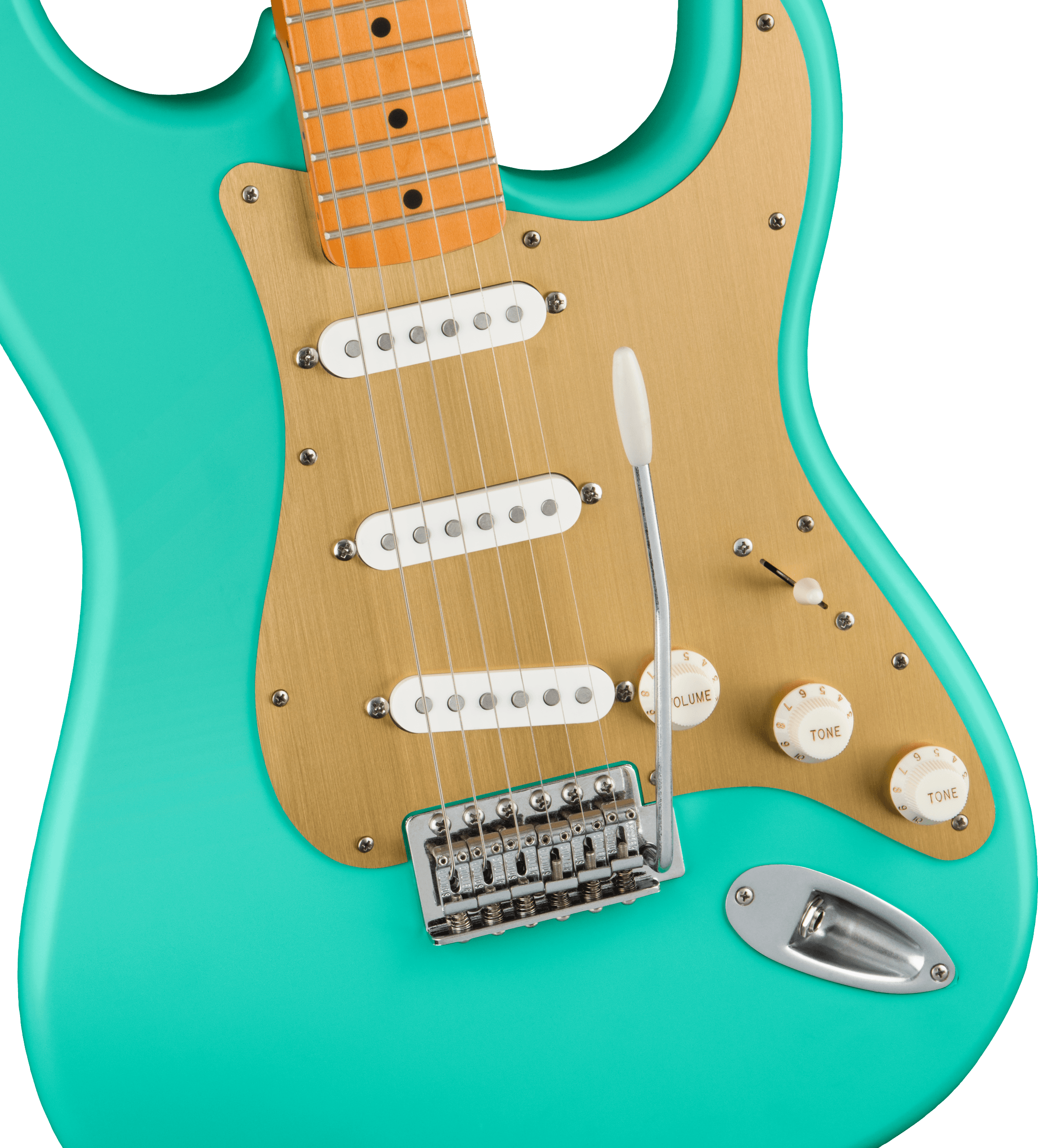 Squier Strat 40th Anniversary Vintage Edition Mn - Satin Seafoam Green - Elektrische gitaar in Str-vorm - Variation 2