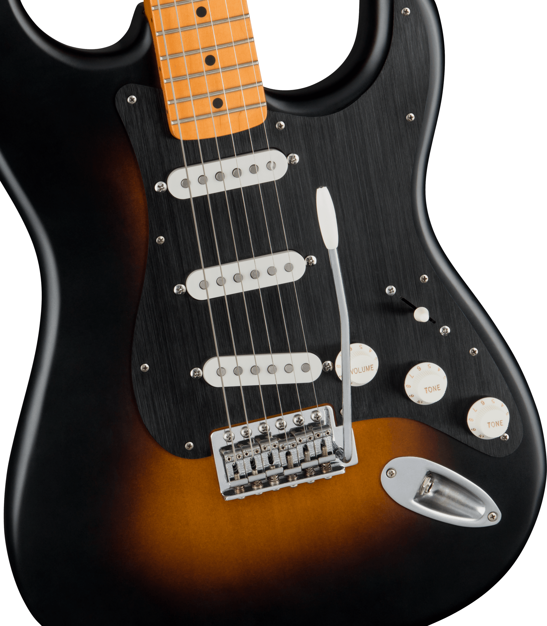 Squier Strat 40th Anniversary Vintage Edition Mn - Satin Wide 2-color Sunburst - Elektrische gitaar in Str-vorm - Variation 2