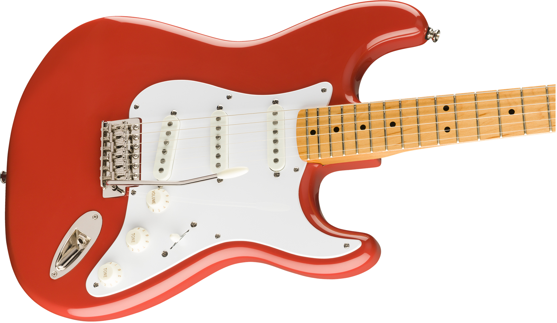 Squier Strat '50s Classic Vibe 2019 Mn 2019 - Fiesta Red - Elektrische gitaar in Str-vorm - Variation 2
