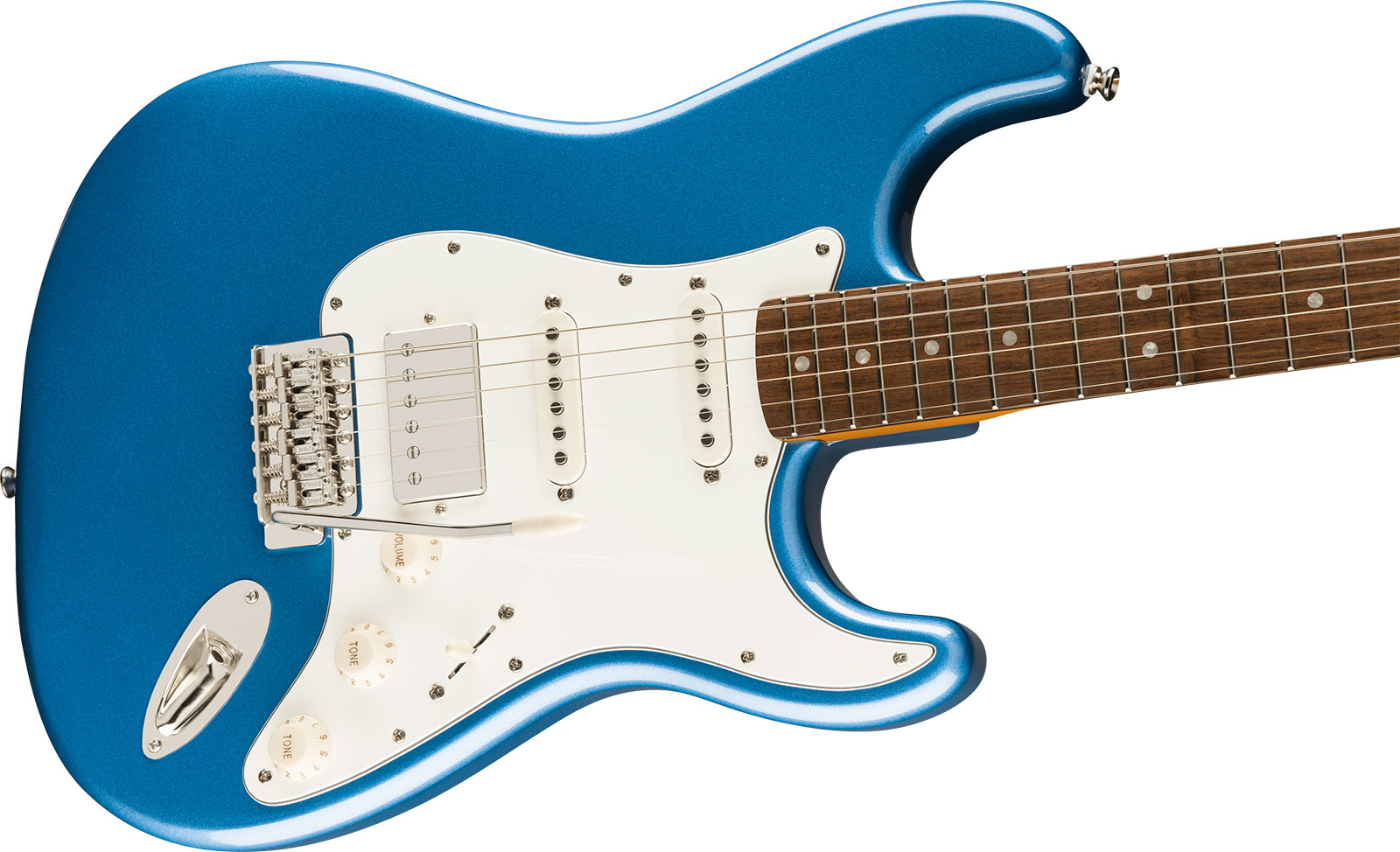 Squier Strat 60s Classic Vibe Ltd Hss Trem Lau - Lake Placid Blue - Retro-rock elektrische gitaar - Variation 2