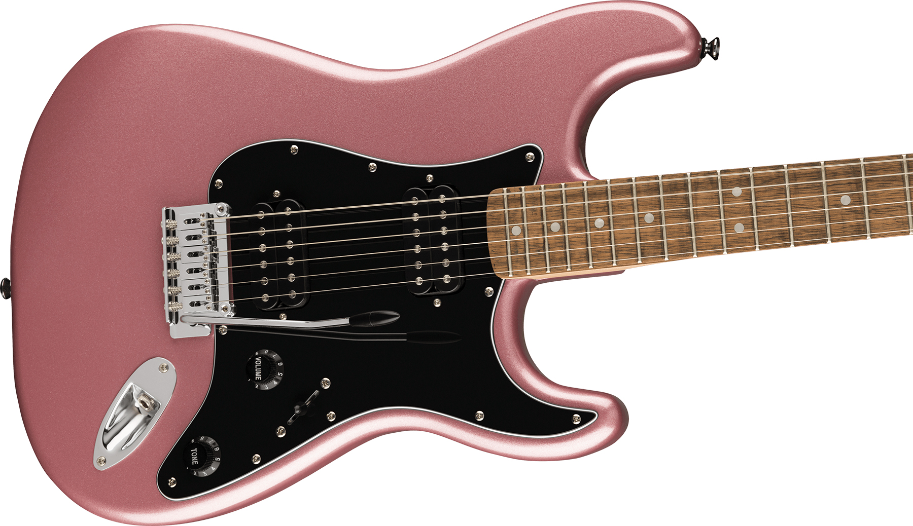 Squier Strat Affinity 2021 Hh Trem Lau - Burgundy Mist - Elektrische gitaar in Str-vorm - Variation 2