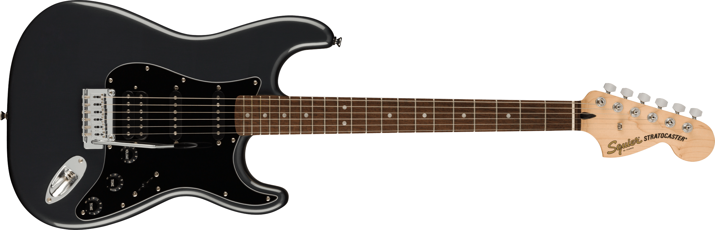 Squier Strat Affinity Hss Pack +fender Frontman 15g 2021 Trem Lau - Charcoal Frost Metallic - Elektrische gitaar set - Variation 1