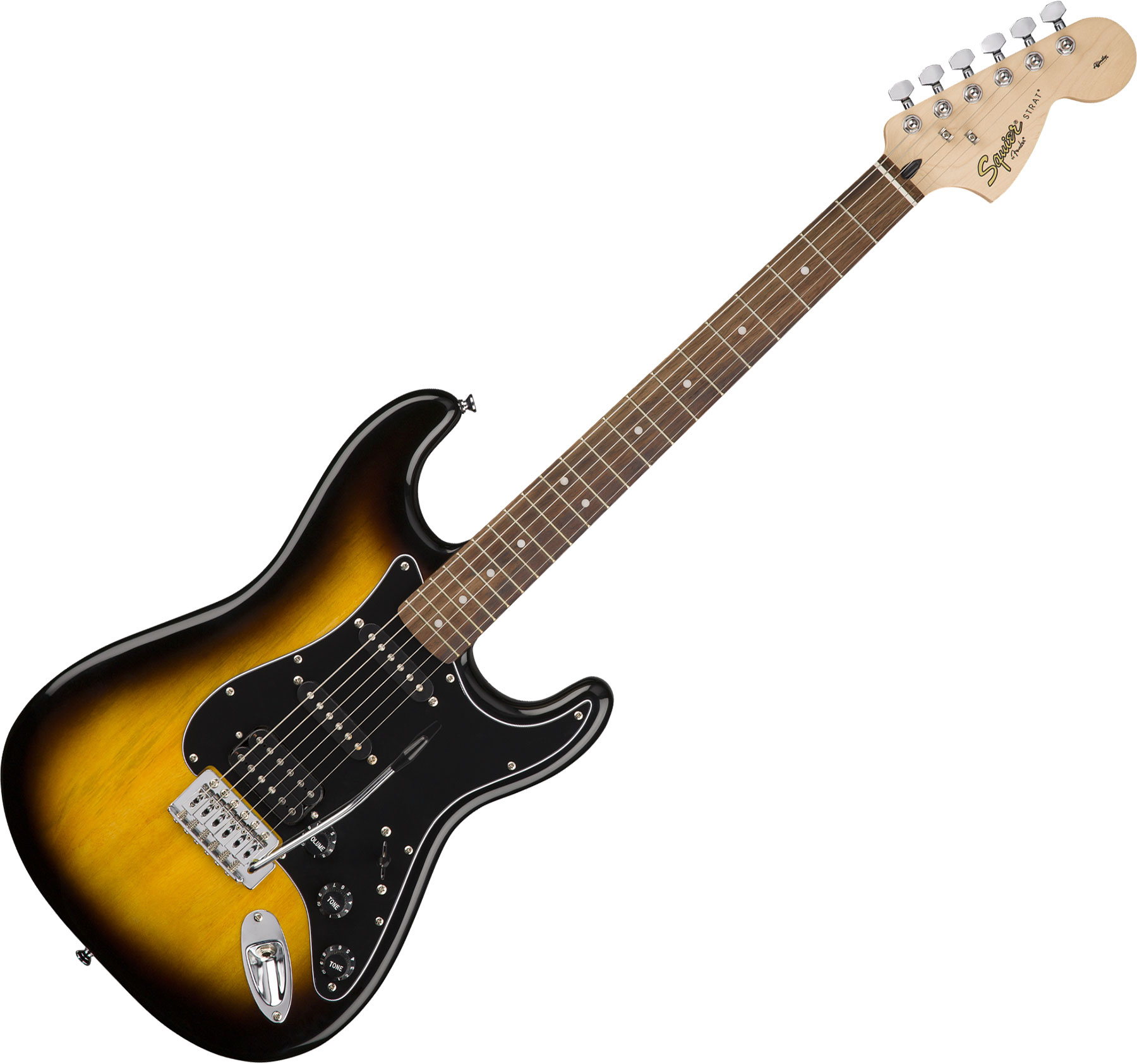 Squier Strat Affinity Hss Pack +fender Frontman 15g Trem Lau - Brown Sunburst - Elektrische gitaar set - Variation 1