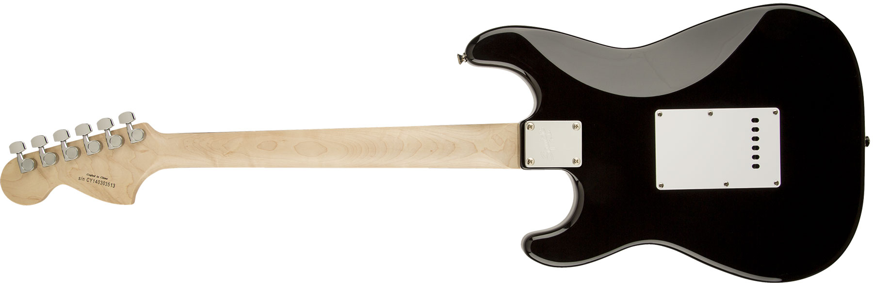 Squier Strat Affinity Series 3s Lau - Black - Elektrische gitaar in Str-vorm - Variation 1