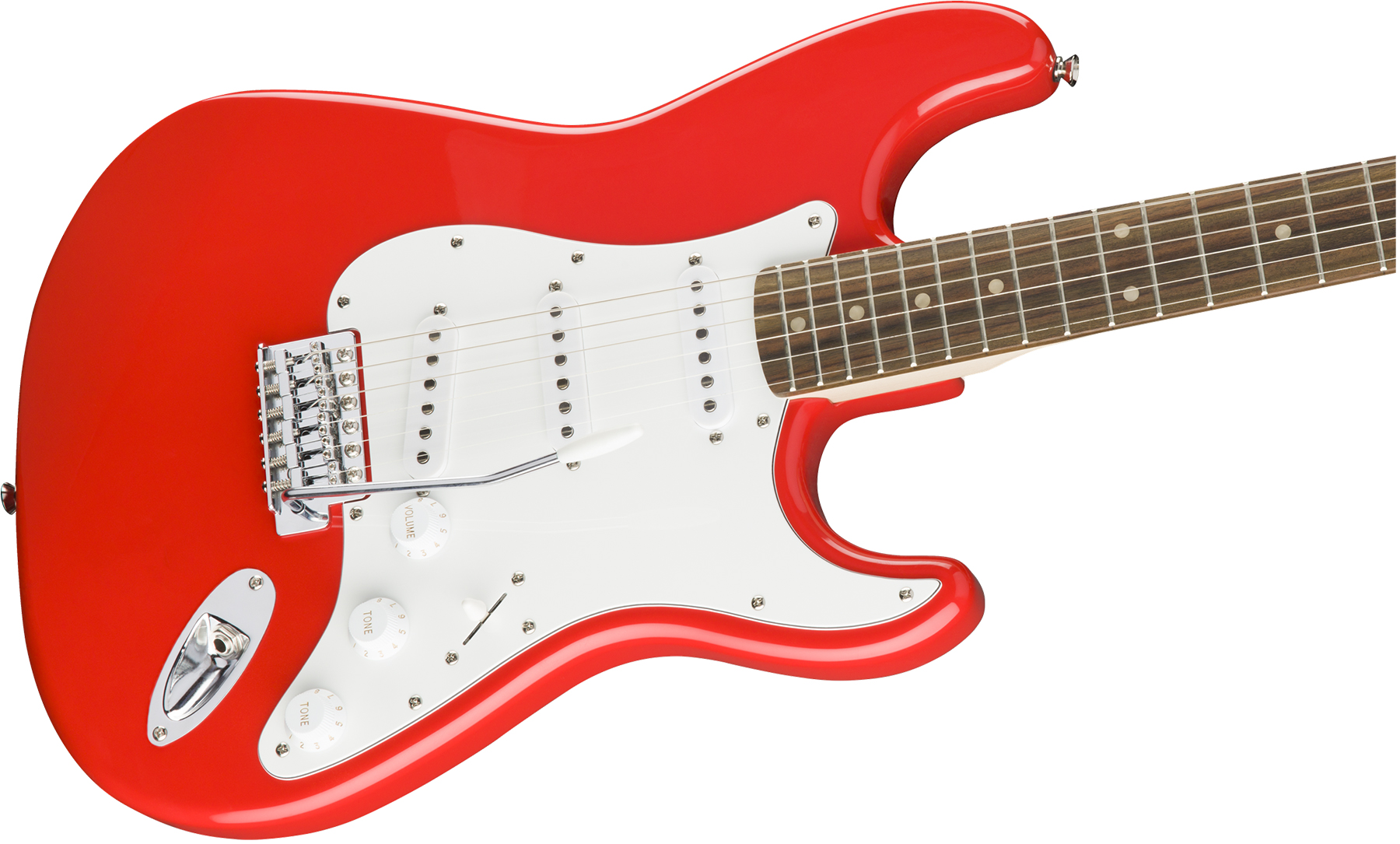 Squier Strat Affinity Sss Trem Lau - Race Red - Elektrische gitaar in Str-vorm - Variation 2