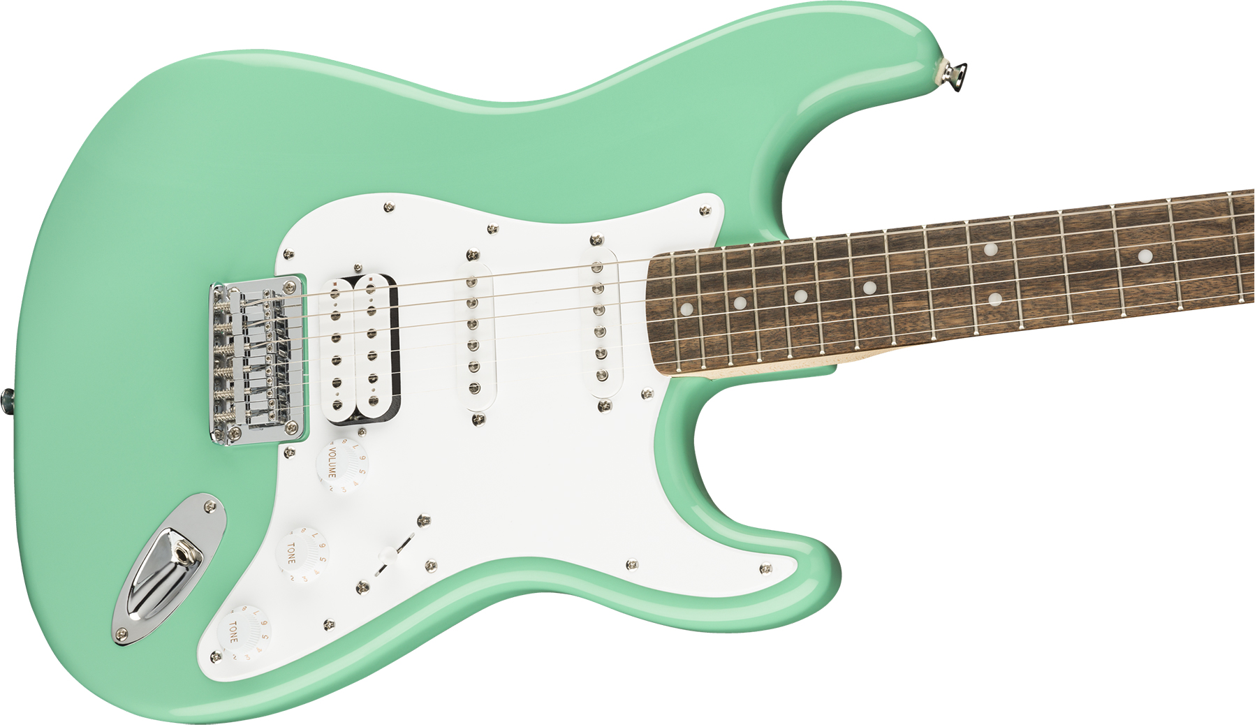Squier Strat Bullet Fsr Ltd Hss Ht Lau - Sea Foam Green - Elektrische gitaar in Str-vorm - Variation 2