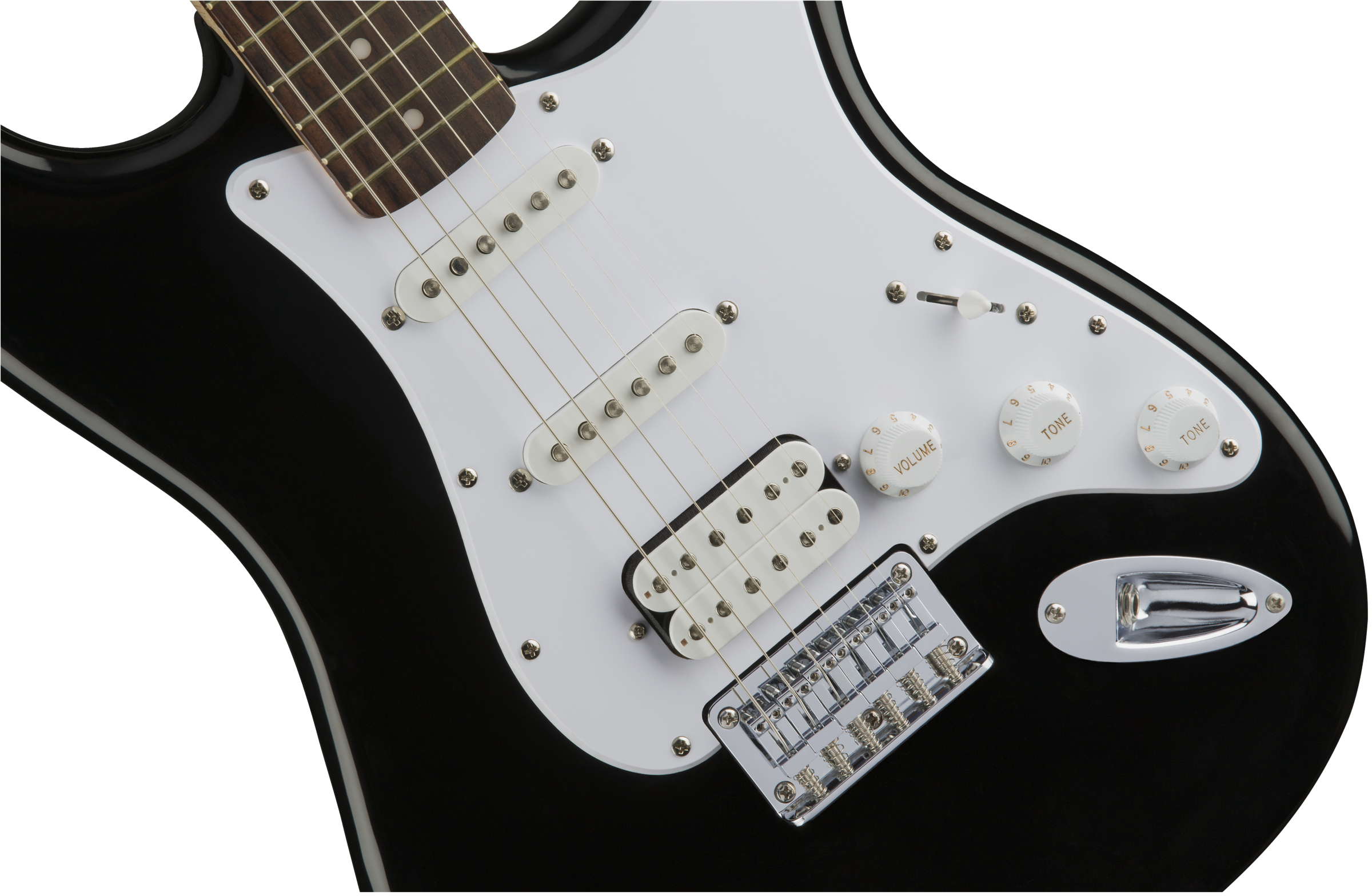 Squier Strat Bullet Ht Hss Lau - Black - Elektrische gitaar in Str-vorm - Variation 2