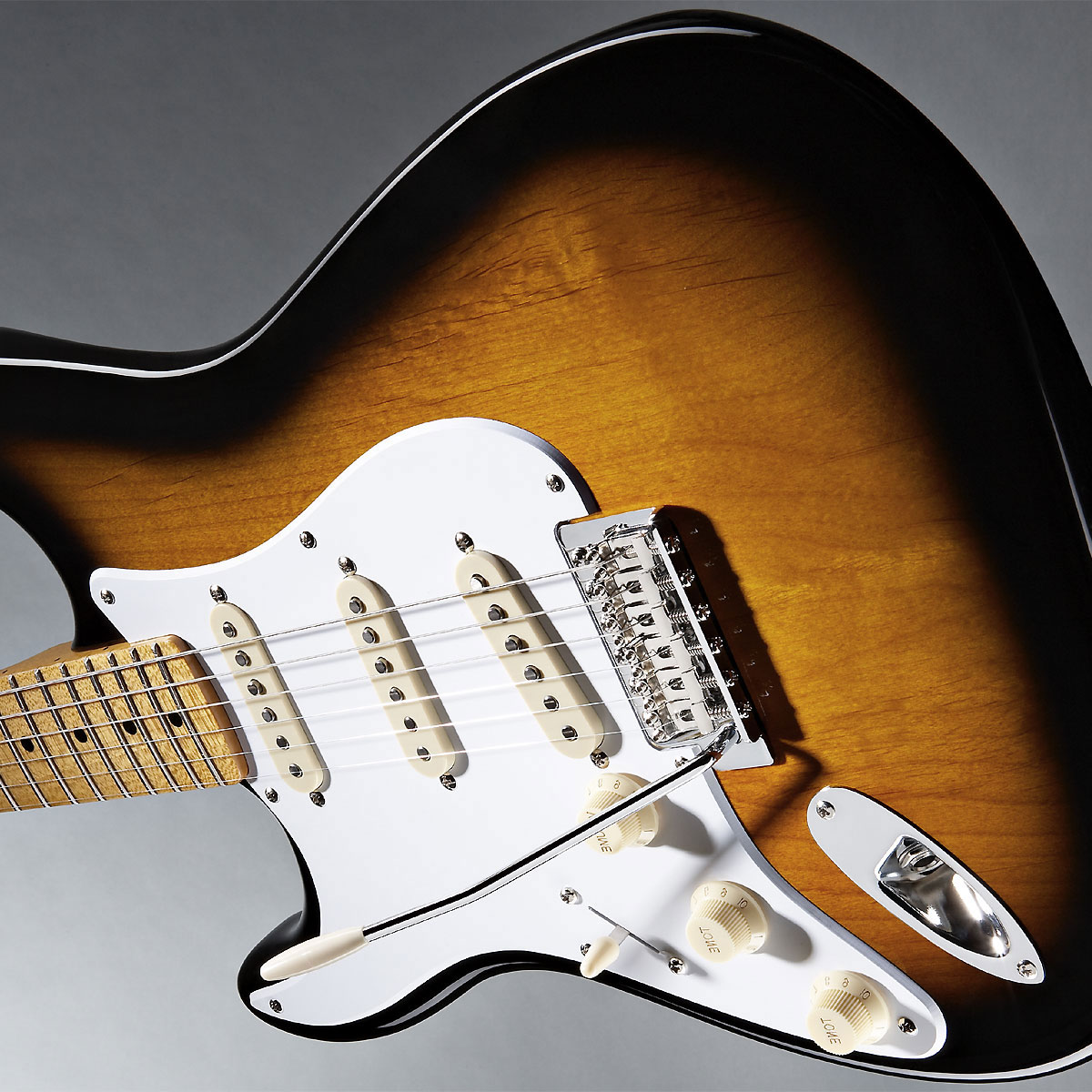 Squier Strat Classic Vibe '50s Lh Gaucher Mn - 2-color Sunburst - Linkshandige elektrische gitaar - Variation 2