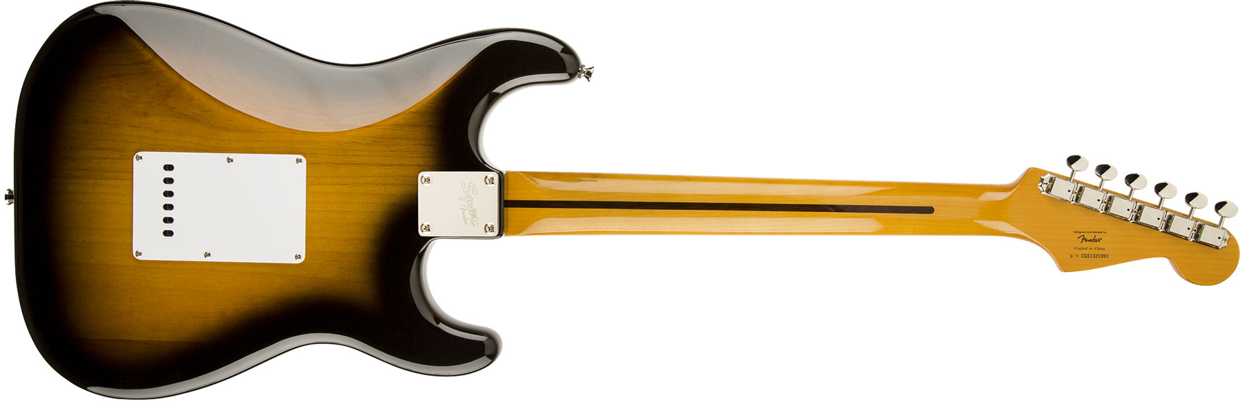 Squier Strat Classic Vibe '50s Lh Gaucher Mn - 2-color Sunburst - Linkshandige elektrische gitaar - Variation 3