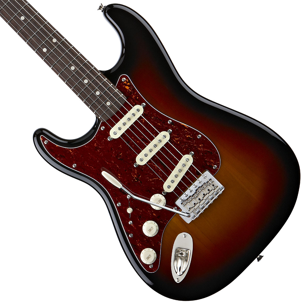 Squier Strat Classic Vibe '60s Lh Gaucher Rw - 3-color Sunburst - Linkshandige elektrische gitaar - Variation 1