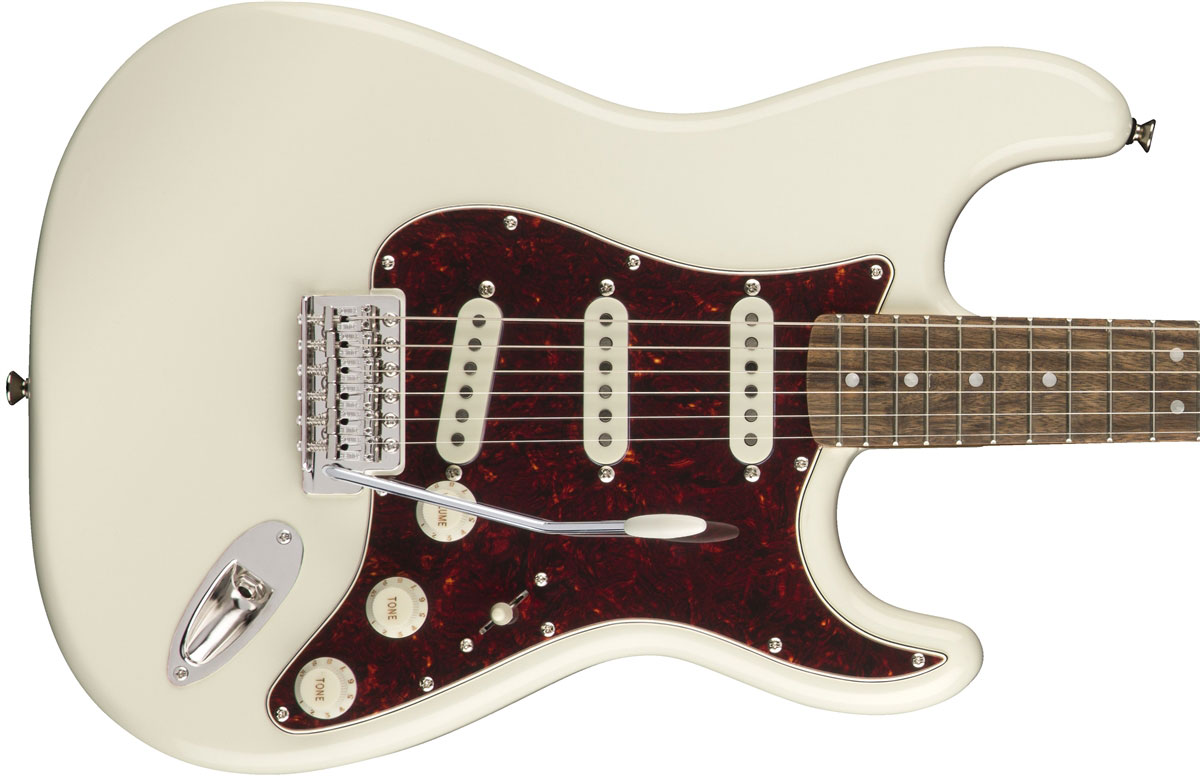 Squier Strat Classic Vibe 70s 2019 Lau - Olympic White - Elektrische gitaar in Str-vorm - Variation 1