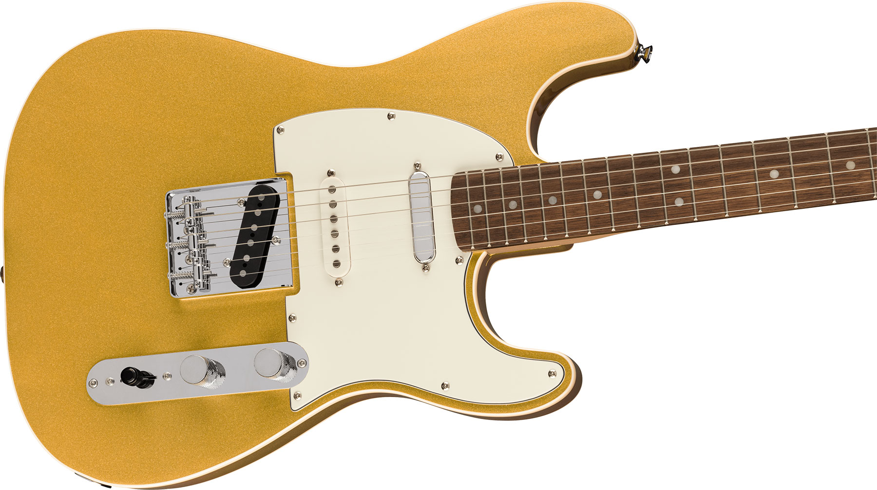 Squier Strat Custom Nashville Paranormal Series 3s Ht Lau - Aztec Gold - Elektrische gitaar in Str-vorm - Variation 2