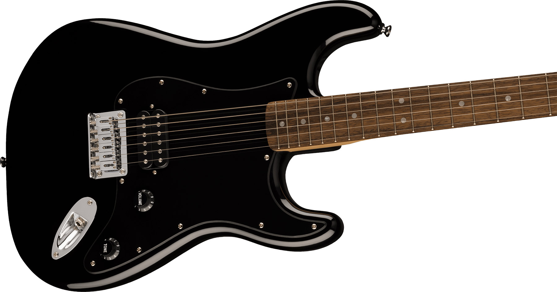 Squier Strat Sonic Hardtail H Ht Lau - Black - Elektrische gitaar in Str-vorm - Variation 2