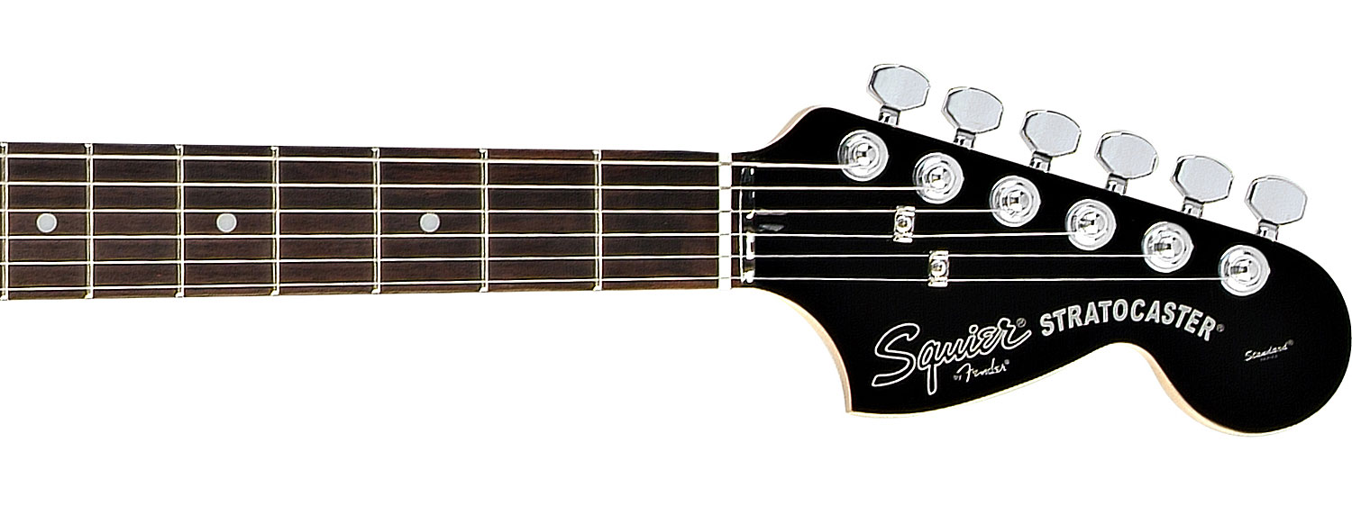 Squier Black & Chrome Standard Strat Hss (rw) - Black - Elektrische gitaar in Str-vorm - Variation 3