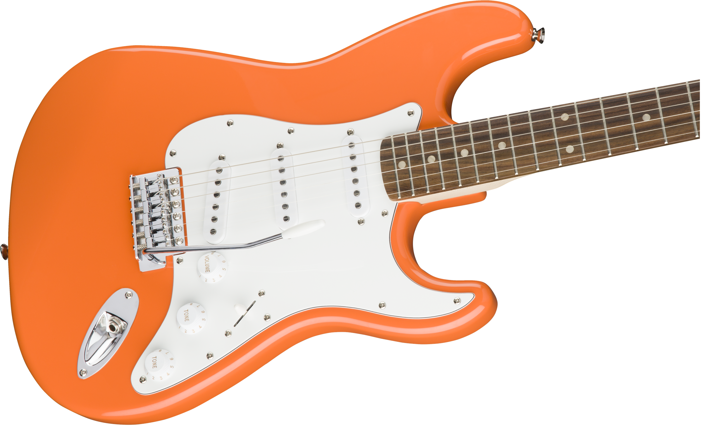 Squier Strat Affinity Series 3s Lau - Competition Orange - Elektrische gitaar in Str-vorm - Variation 2