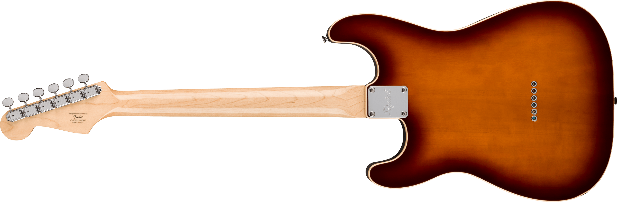 Squier Strat Custom Nashville Paranormal Series 3s Ht Lau - 2-color Sunburst - Elektrische gitaar in Str-vorm - Variation 2