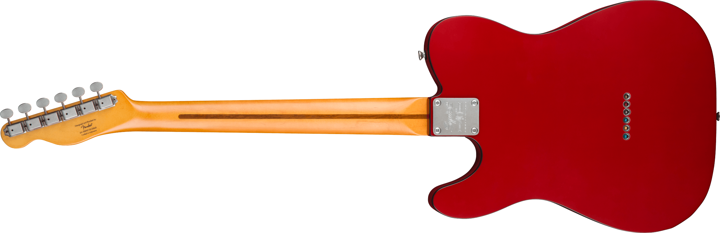 Squier Tele 40th Anniversary Vintage Edition Mn - Satin Dakota Red - Televorm elektrische gitaar - Variation 1