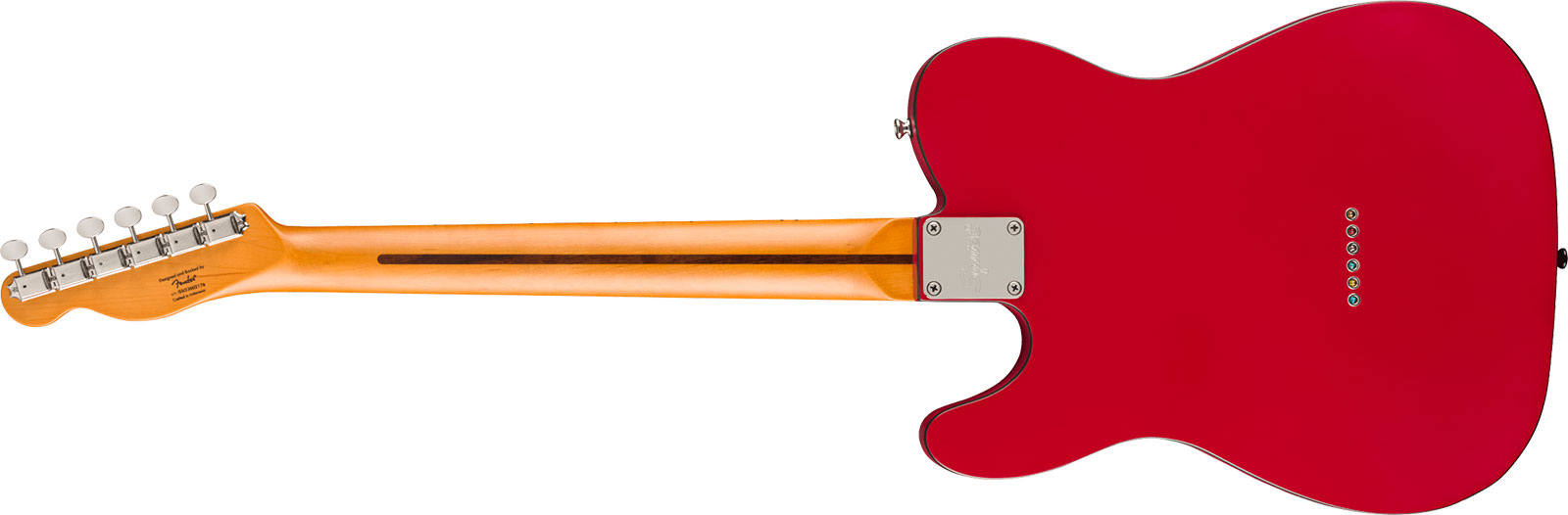 Squier Tele 60s Custom Classic Vibe Ltd 2s Ht Mn - Satin Dakota Red - Televorm elektrische gitaar - Variation 1