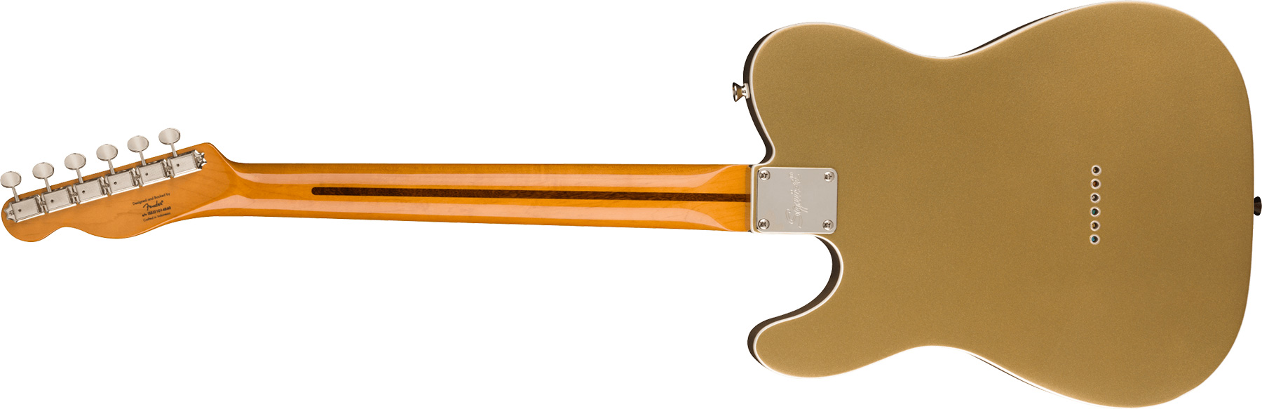 Squier Tele '60s Thinline Parchment Pickguard Classic Vibe Fsr 2s Ht Mn - Aztec Gold - Televorm elektrische gitaar - Variation 1