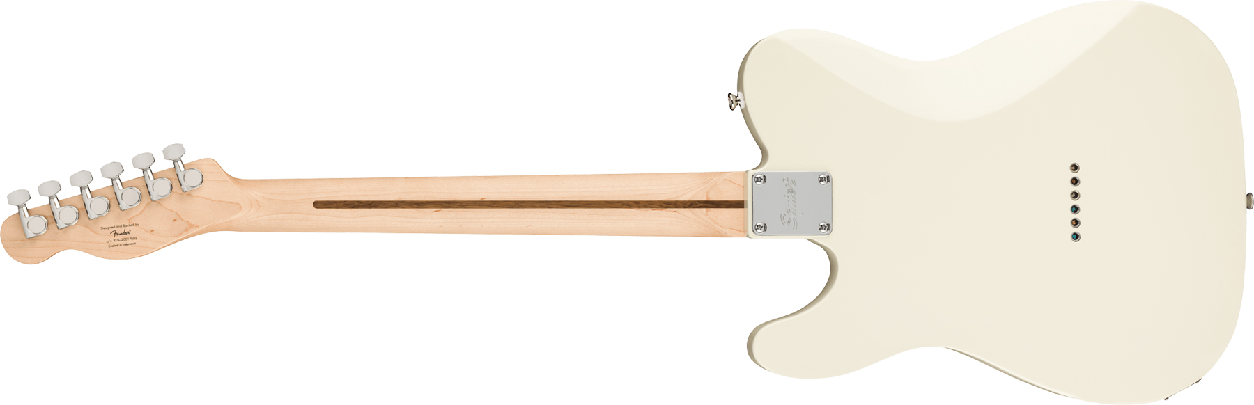 Squier Tele Affinity 2021 2s Lau - Olympic White - Televorm elektrische gitaar - Variation 1