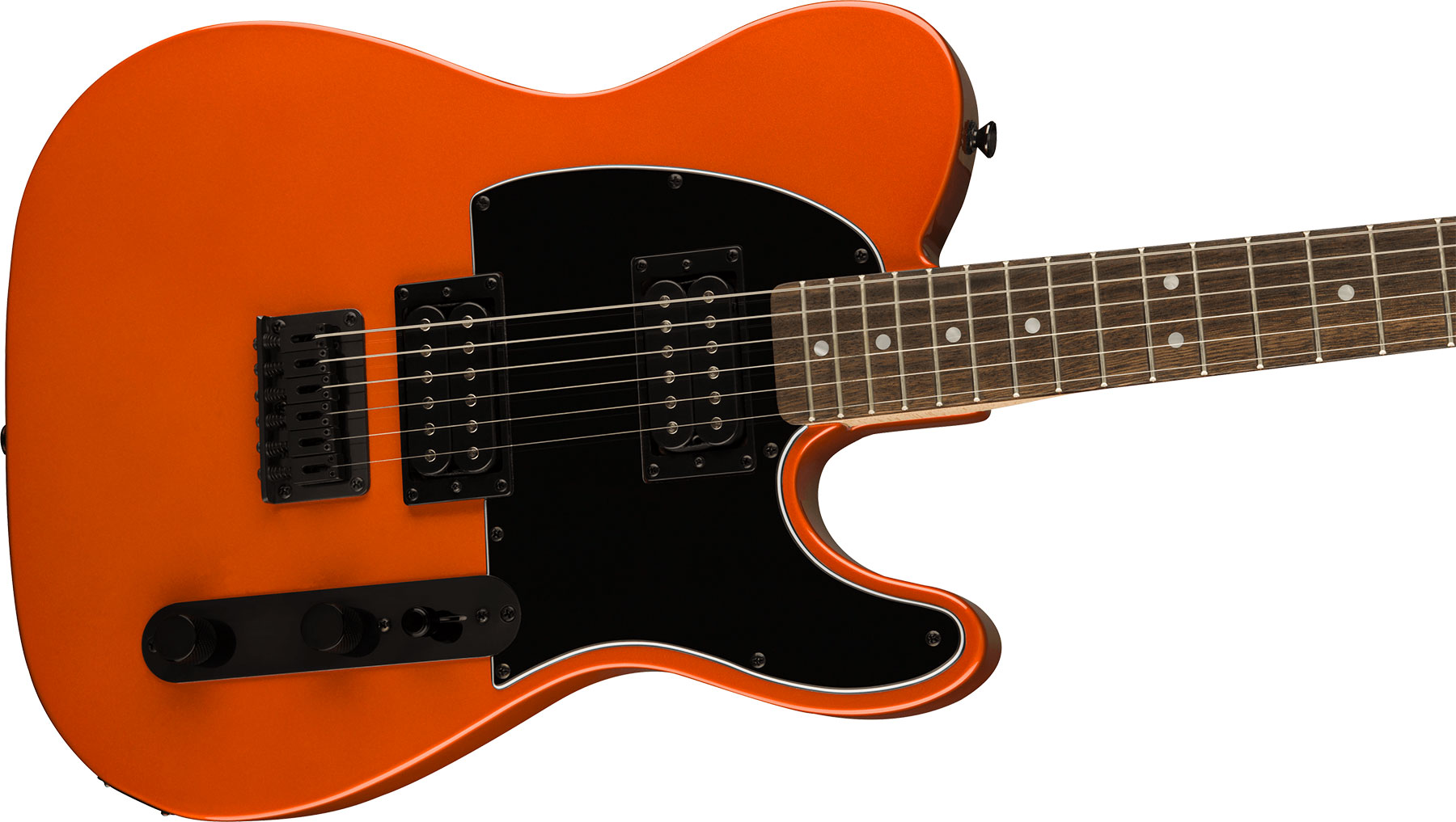 Squier Tele Affinity Hh Fsr 2h Ht Lau - Metallic Orange - Televorm elektrische gitaar - Variation 2