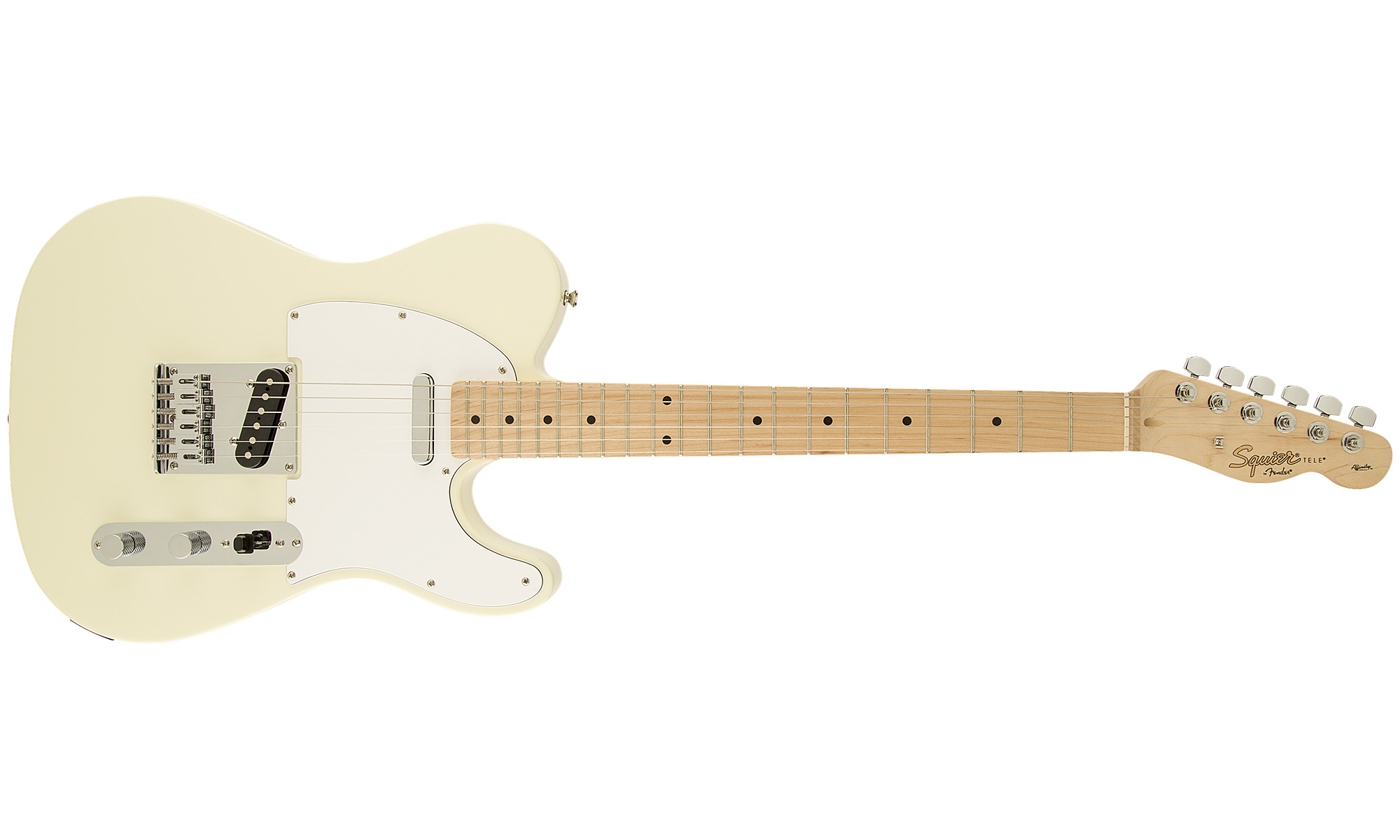 Squier Tele Affinity Series 2013 Mn - Arctic White - Televorm elektrische gitaar - Variation 1