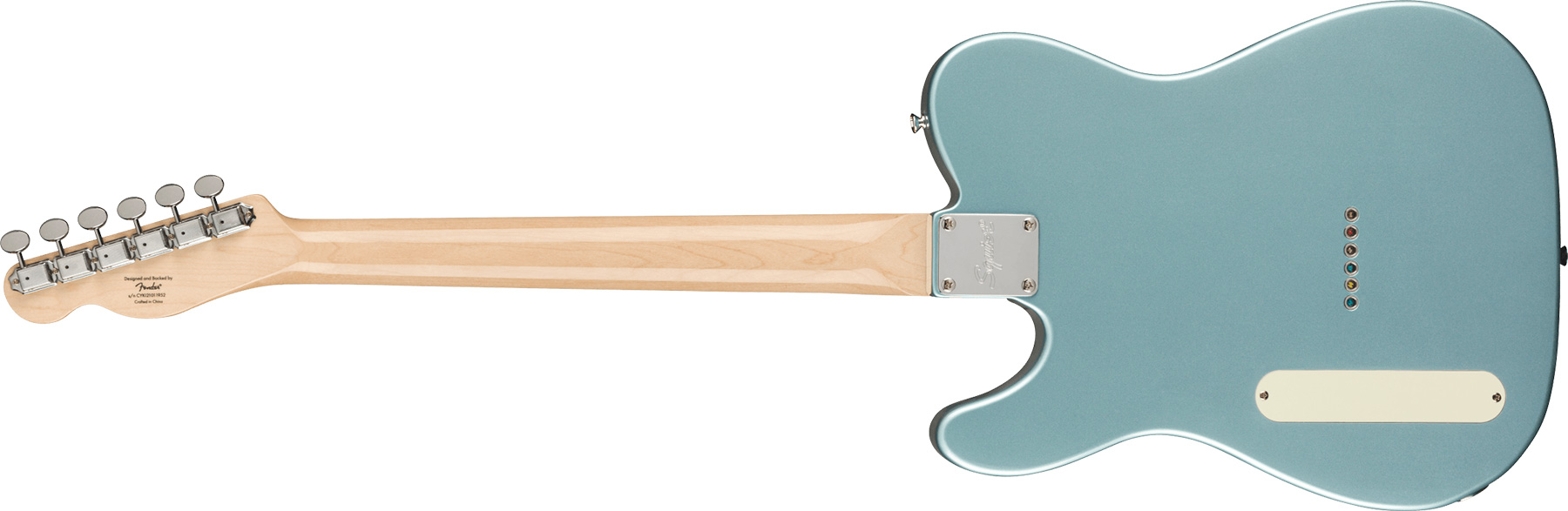 Squier Tele Cabronita Thinline Mint Pickguard Paranormal Fsr 2s Ht Lau - Ice Blue Metallic - Televorm elektrische gitaar - Variation 1